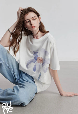 VILZSTUDIOS Stylish Short Sleeve Spring Women T-Shirt