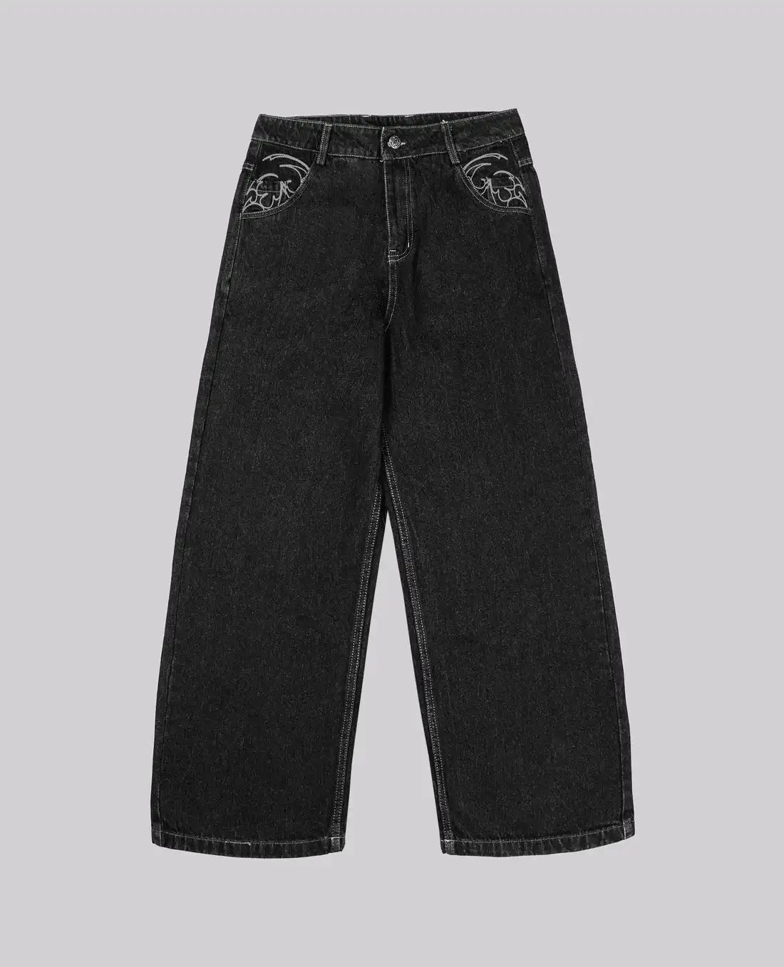 VILZSTUDIOS Retro Embroidery Loose Jeans