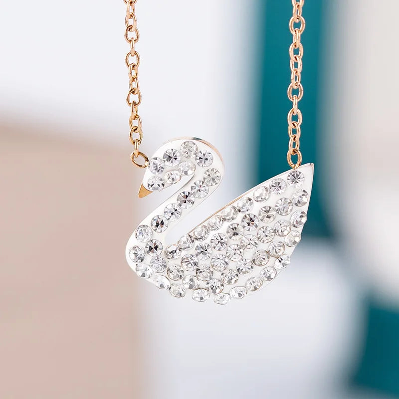 VILZSTUDIOS Black Swan Titanium Steel Necklace