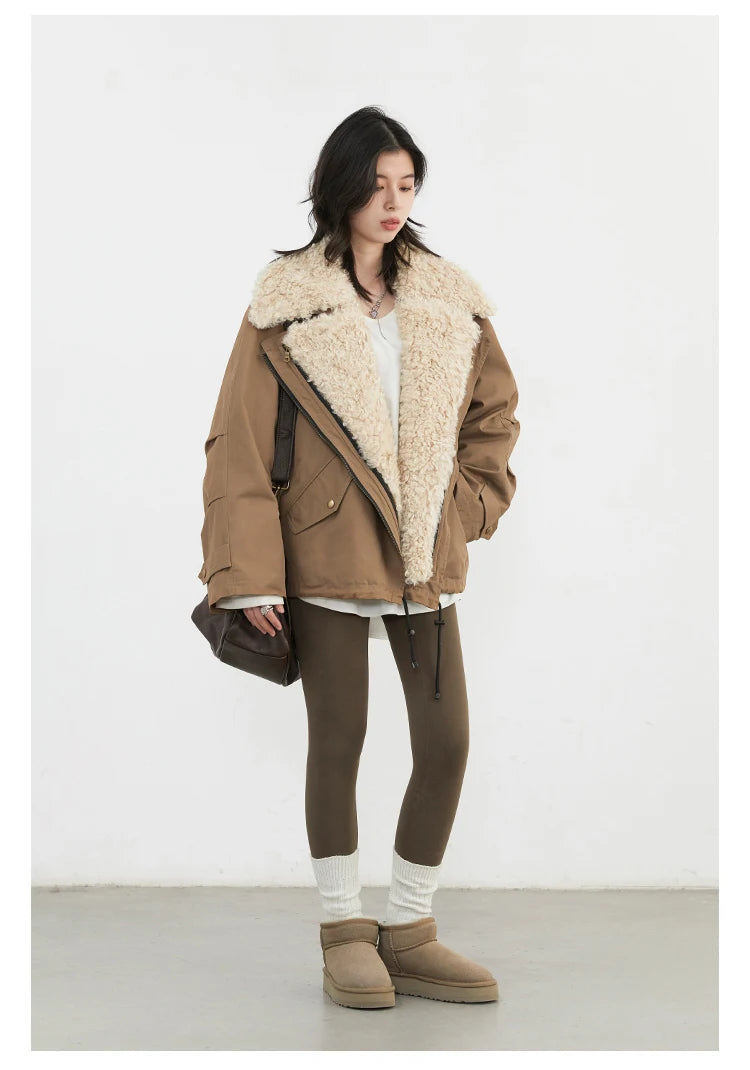 VILZSTUDIOS Chic Loose Retro Cotton Jacket