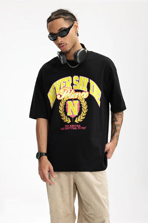 VILZSTUDIOS Trendy American Style College Printed T-Shirt
