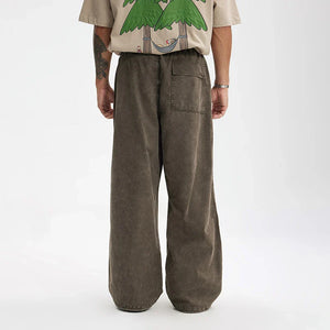 VILZSTUDIOS Heavy Washed Straight Leg Pants