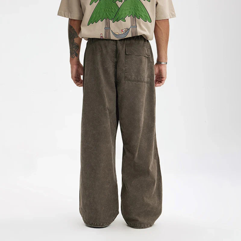 VILZSTUDIOS Heavy Washed Straight Leg Pants