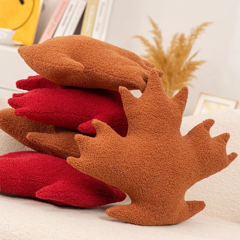 VILZSTUDIOS Canadian Flag Maple Leaf Plush Cushion