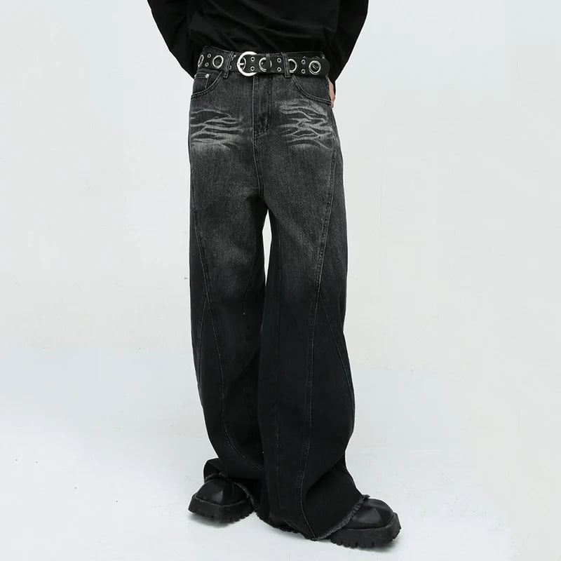 VILZSTUDIOS Vintage Baggy American Style Wide Leg Jeans
