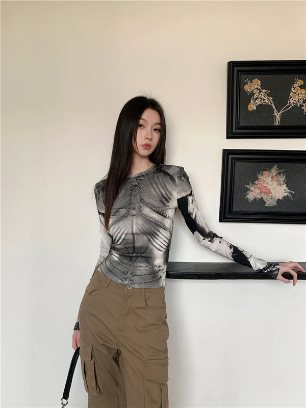 Armor Graphic Long Sleeve Top