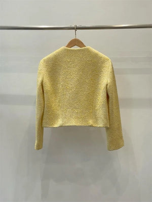 VILZSTUDIOS Stylish Formal Tweed Jacket