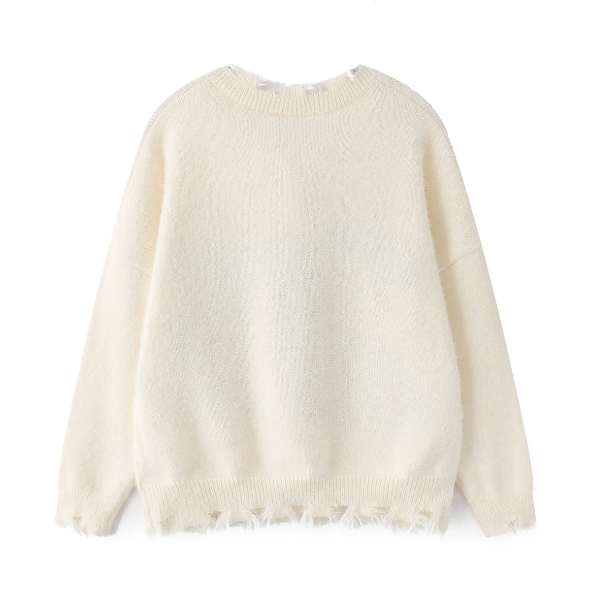 VILZSTUDIOS Vintage Distressed Knit Sweater
