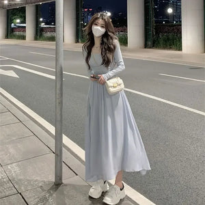 VILZSTUDIOS Elegant A-Line Maxi Skirt