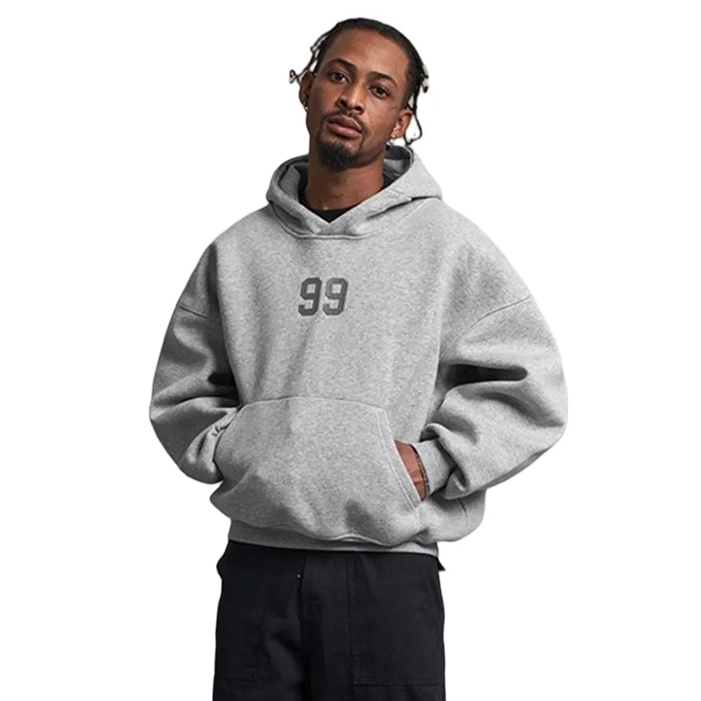 VILZSTUDIOS Embroidered 99 Front Pocket Hoodies