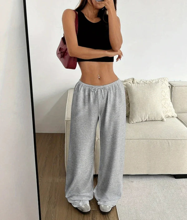 Bequeme Hose mit lockerer Passform und elastischer Taille
