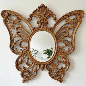 VILZSTUDIOS Irregular Big Decorative Mirrors Retro Luxury Bedroom Wall Make Up Mirror Vanity Aesthetic Girls Espelho Room Decoration