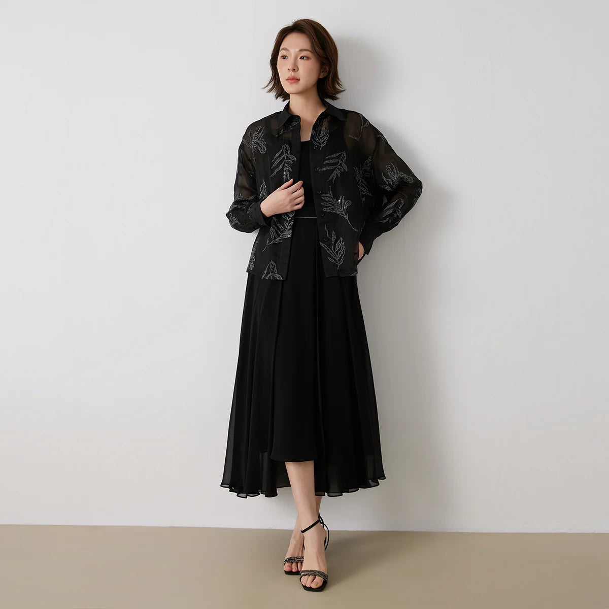 VILZSTUDIOS Luxurious Silk Long Skirts