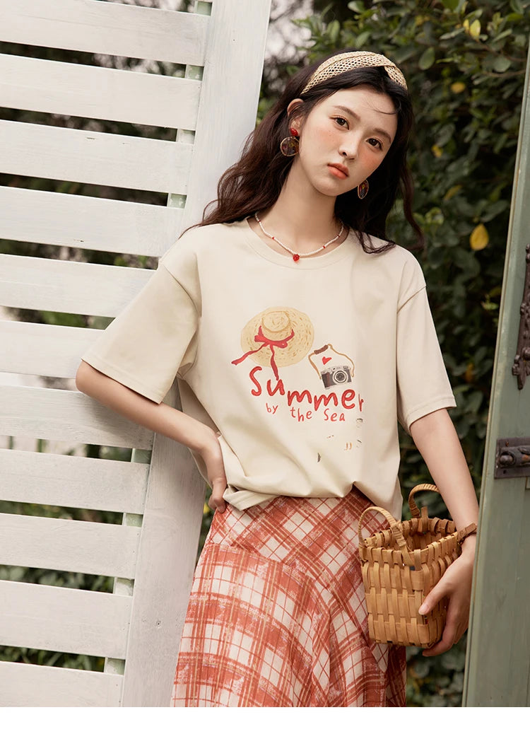 VILZSTUDIOS Stylish Summer Vibes Print T-Shirt