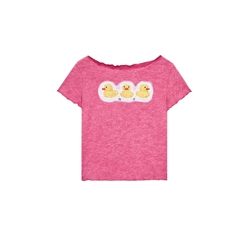 VILZSTUDIOS Slim Fit Triple Ducks T-Shirt