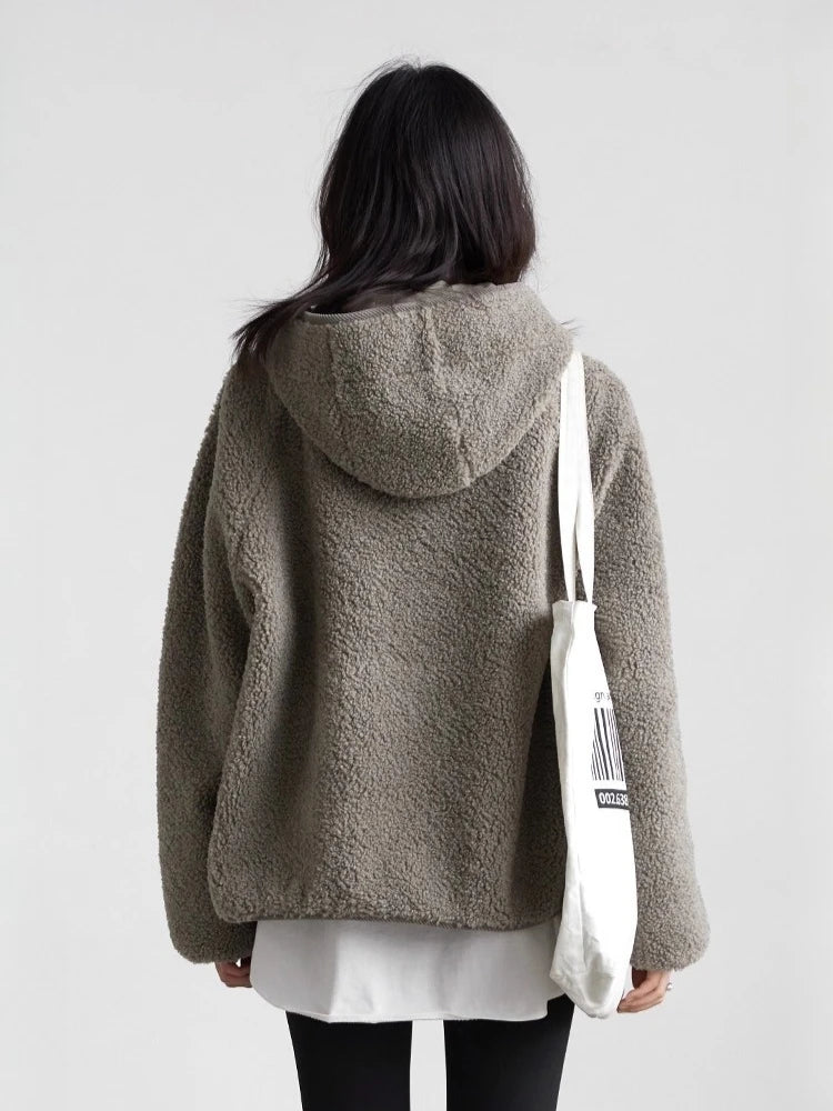 VILZSTUDIOS Granular Fleece Chic Hoodie