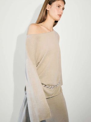 VILZSTUDIOS Minimalist Wide-Sleeve Loose Sweater