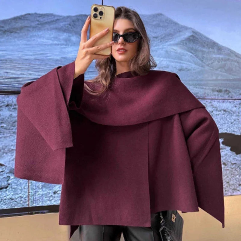 VILZSTUDIOS Elegant Knit Cloak Sweater