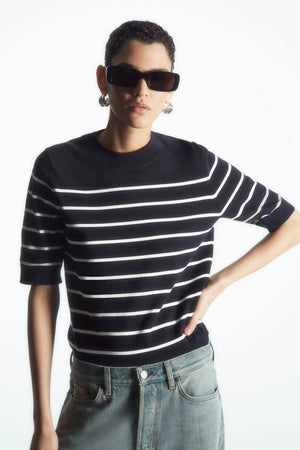 VILZSTUDIOS Round Neck Knit T-Shirt