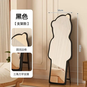 VILZSTUDIOS Floor-to-ceiling bear special-shaped full-body full-length mirror household mirror bedroom three-dimensional irregular cloud