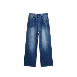 VILZSTUDIOS Retro Washed Stretch Straight Leg Jeans