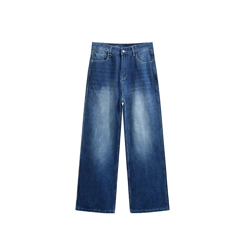 VILZSTUDIOS Retro Washed Stretch Straight Leg Jeans
