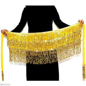 VILZSTUDIOS Glittery Sexy Belly Dance Hip Scarf
