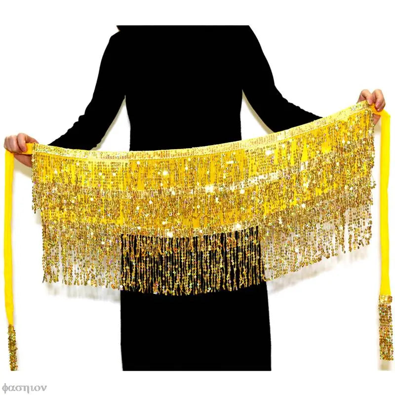 VILZSTUDIOS Glittery Sexy Belly Dance Hip Scarf