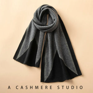 VILZSTUDIOS A-class High-quality 100% Cashmere New Cashmere Scarf 100% Knitted Warm Neck-Protecting High-end Fashion Wild Color in Winter.