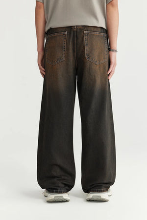 VILZSTUDIOS Sand Washed Wide Leg Jeans