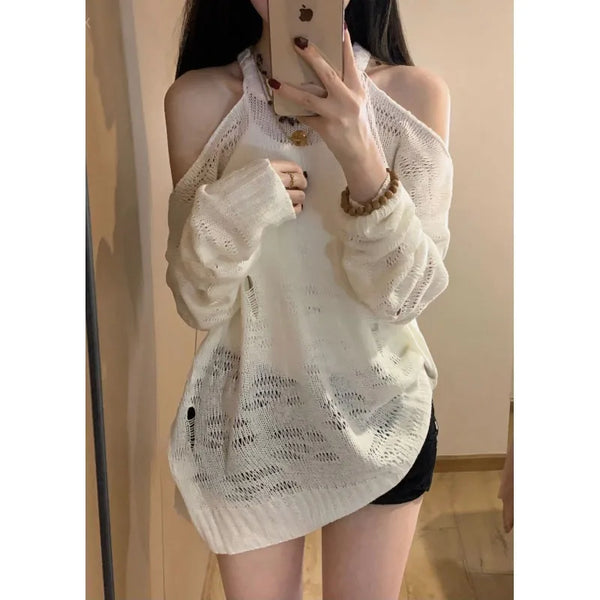 Chic Hollow Out Knit Sweater
