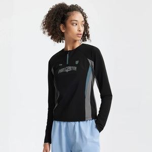VILZSTUDIOS Retro Color Block Long Sleeve T-Shirt