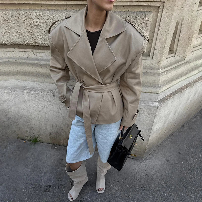 VILZSTUDIOS Lace Up Long Sleeve Jacket