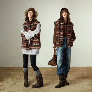 VILZSTUDIOS Nordic Style Shearling Fleece Vest