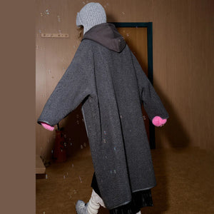 VILZSTUDIOS Cozy Oversized Long Hooded Coat