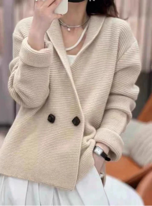 VILZSTUDIOS Elegant Button Knitted Cardigan