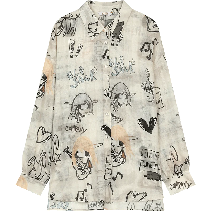 VILZSTUDIOS Original Cool Casual Lace Shirt