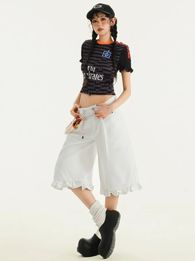 VILZSTUDIOS Retro Loose Wide Leg Denim Jeans
