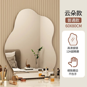 VILZSTUDIOS Wavy Wall Mirror Living Room Decoration Modern Art Vanity Aesthetic Large Size Mirror Fashion Espelhos Lounge Suite Furniture