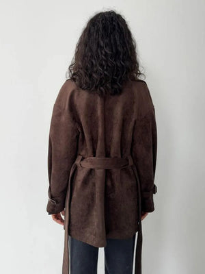 VILZSTUDIOS Retro Suede Lace-Up Jacket