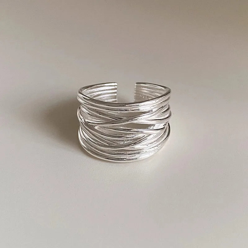 VILZSTUDIOS Geometric Punk Wide Open Finger Ring
