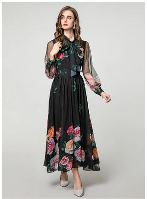 VILZSTUDIOS Floral Maxi Dress Gown
