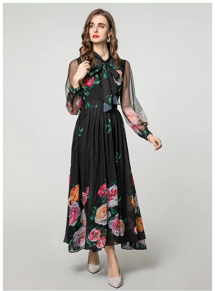 VILZSTUDIOS Floral Maxi Dress Gown
