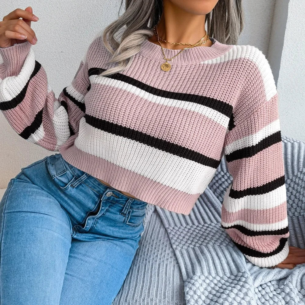VILZSTUDIOS Striped Cozy Sweater