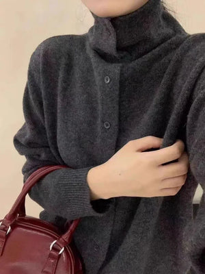 VILZSTUDIOS Casual Cashmere Knitted Cardigan
