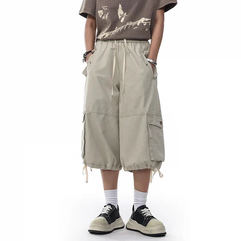 VILZSTUDIOS Loose Wide Leg Cargo Jorts