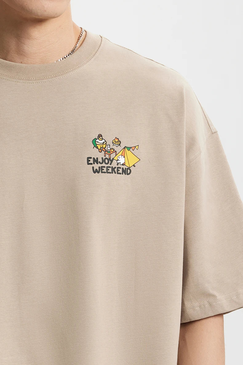 VILZSTUDIOS Mountain Printed Cotton T-Shirt