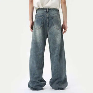 VILZSTUDIOS American Style Loose Fit Straight Jeans