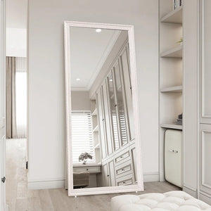 VILZSTUDIOS Carved full-length dressing mirror home decor items whole body mirror large full size accesorios para cuarto interior furniture