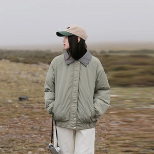 VILZSTUDIOS Simple Retro Bomber Jacket